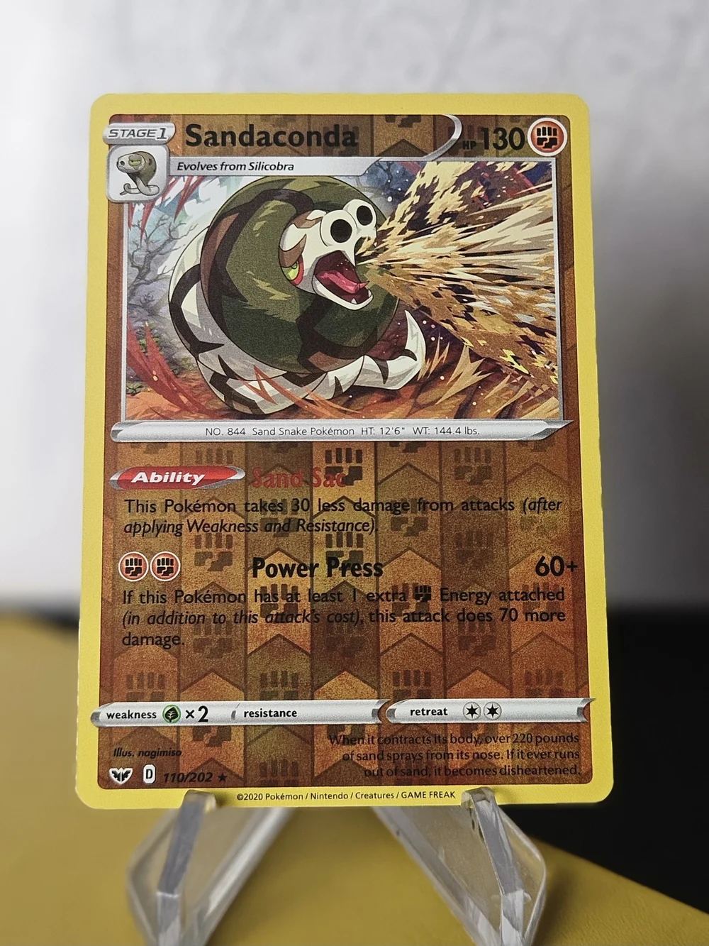Sandaconda 110/202 Pokemon TCG Reverse Holo Rare